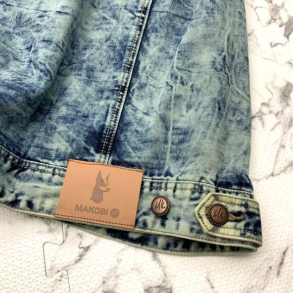 Men's Blue Vintage Washed Fashion Denim Jacket NWT - Picture 4 of 7